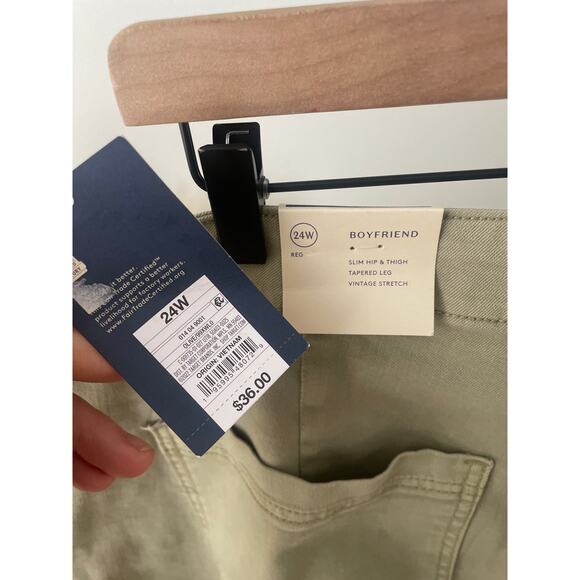 Universal Thread Cargo Boyfriend Jeans Plus 24W Green Olive Utility - Picture 7 of 7